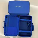 PS5 SLIM BAG - Blue-HARD SHELL TRAVEL CASE-PS5 SLIM DISC & DIGITAL EDITION-STYLE
