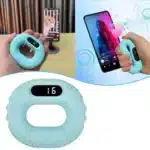 GRIP STRENGTH DEVICE WITH REMOTE PAGE TURNING AND AUTOMATIC ACCOUNTING FUNCTIONS - BLUE