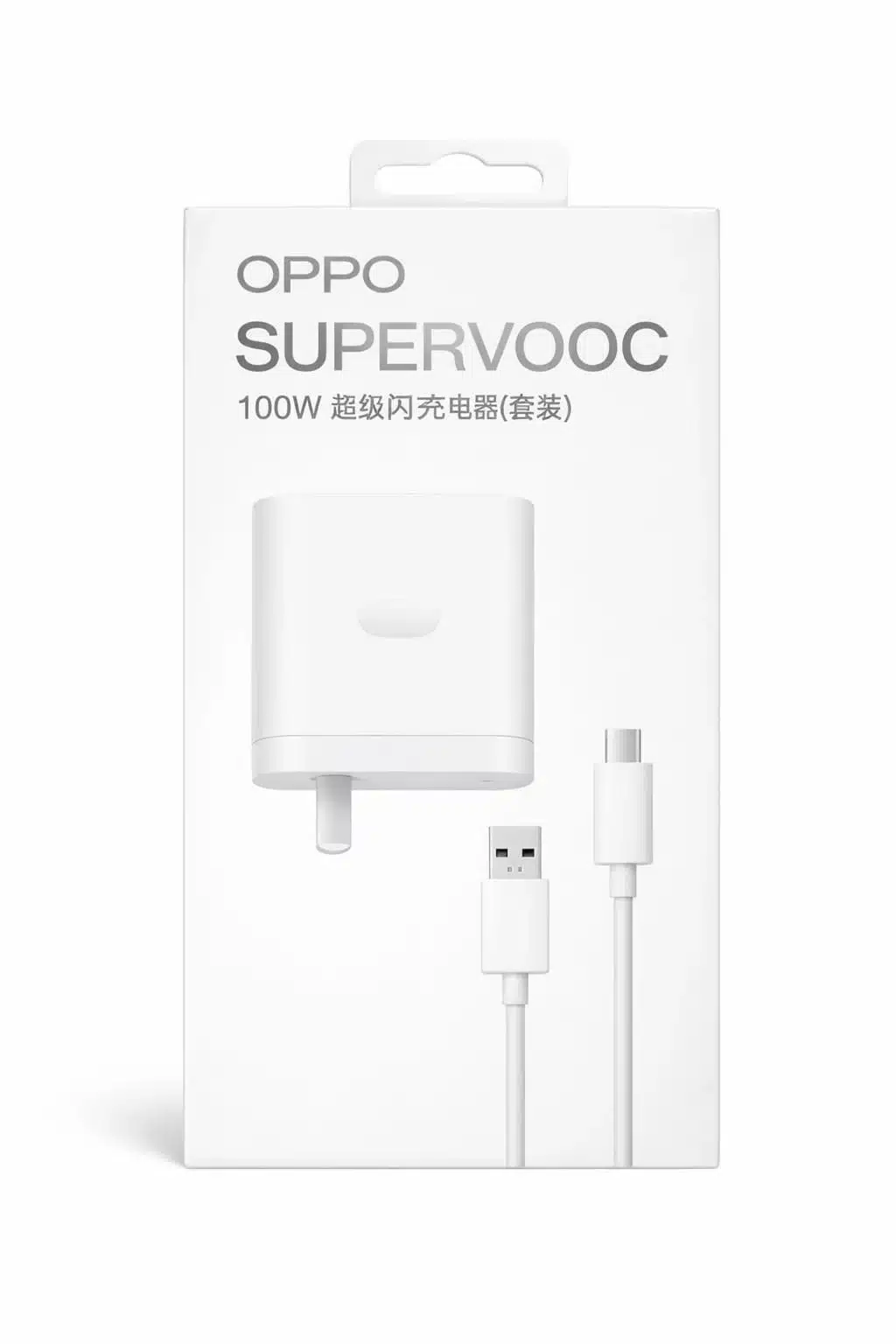 ORIGINAL OPPO 100W DUAL PORT SUPERVOOC CHARGER USB A TYPE C FAST CHARGE POWER ADAPTER - Image 1