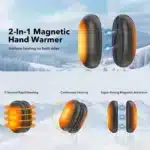 2 IN 1 MAGNETIC HAND WARMER POWER BANK - PORTABLE POCKET