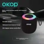OKOP PORTABLE SPEAKER KP-309 - 5W- RGB - WIFI