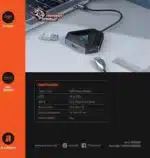 Porodo Gaming 6 IN 1 4k Hdmi Usb - C Hub - Image 2