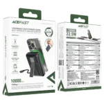 ACEFAST M24 22.5W power bank 10000mAh with magnetic wireless charging, cable and stand. - Image 4