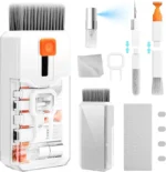 Hoco 10 in 1 Cleaning Kit Computer Screen Brush Tool, Multi-Function Electronic Cleaner Spray for Screen, PCs, Monitors, Keyboards, Desktop, MacBooks, Mobile, iPhones, Earbuds, and Camera - White