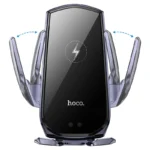 Hoco -CA202 Plus Enlightener, wireless charging in-car phone holder, 5W / 7.5W / 10W / 15W output, 4.5 – 7 inches mobile phones, 200mAh battery, automatic clamping, for air outlet - Image 3