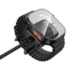Hoco CW66 is a 2-in-1 charging cable featuring a USB Type-C connector and a built-in magnetic wireless charging module for the Apple Watch - Image 3