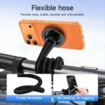 Hoco H96 is a highly versatile, magnetic flexible gooseneck phone mount designed for multi-scene use. It features a built-in magnetic ring base that mimics MagSafe functionality, paired with a long,