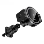 Hoco hw35 2 in 1 magnetic fast charging clamp fixation car holder - It delivers up to 15W of wireless charging power and suits 6.1 to 7.0-inch phones like the iPhone 12–16 series.