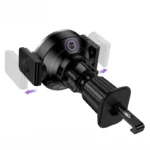 Hoco hw35 2 in 1 magnetic fast charging clamp fixation car holder - It delivers up to 15W of wireless charging power and suits 6.1 to 7.0-inch phones like the iPhone 12–16 series. - Image 4