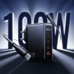 Hoco N85 Vigoroso 100W Four Ports GaN Fast Charger Set (Smart Desktop Multi-Device Charging)