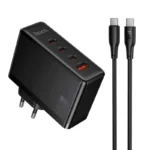Hoco N85 Vigoroso 100W Four Ports GaN Fast Charger Set (Smart Desktop Multi-Device Charging) - Image 2