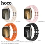 Hoco WA28 watch band - (compatible with 38/40/41mm sizes)-forward, flexible hollow silicone replacement watch band designed primarily for smartwatches and Apple Watches