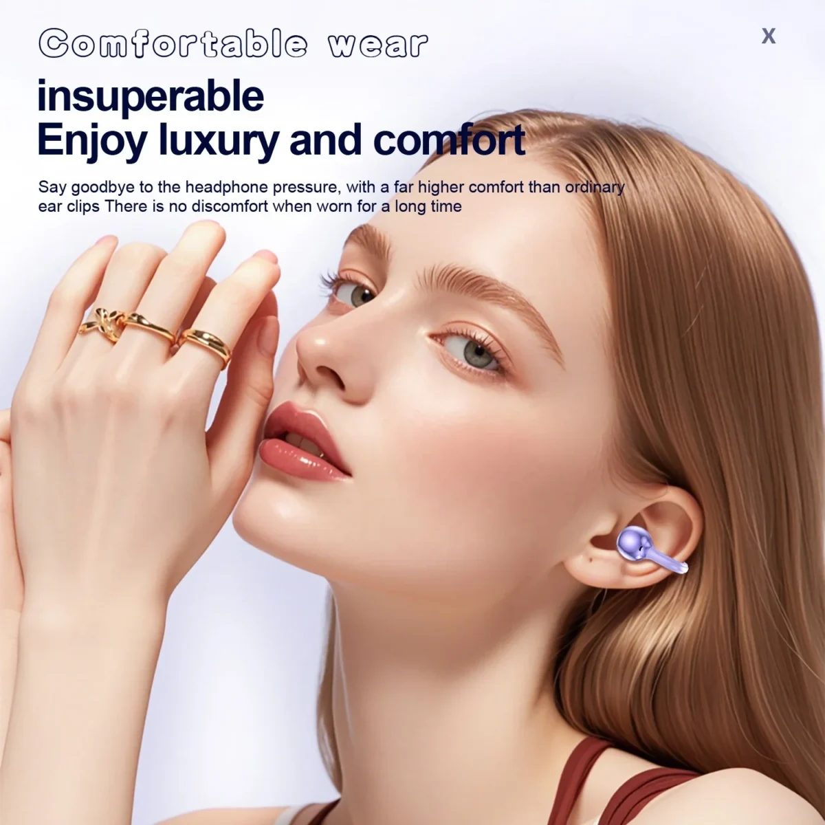 OEM LOGO YXG-10 Wireless earbuds - Fone BT5.4 Headset With Mic Handsfree Noise Canceling Earphones Clip Ear Music Sports YXG10 - Image 3