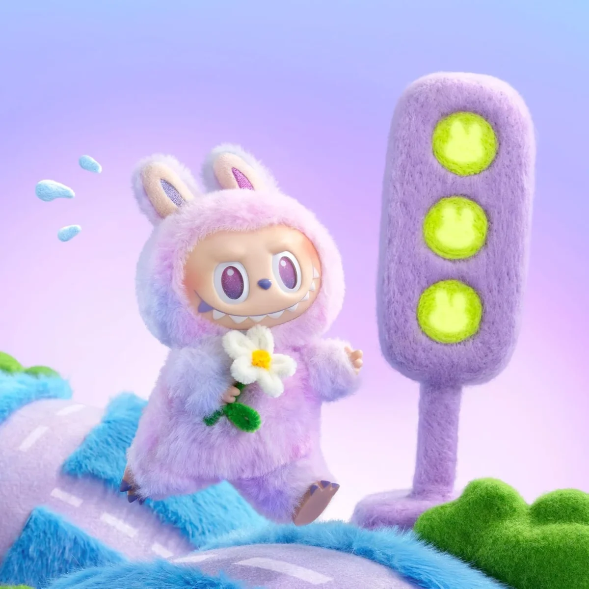 POP MART THE Monsters LABUBU Big into Energy Vinyl Plush Pendant Blind Box | LABUBU Doll, Blind Box Figures, Plush Keychain, Bag Charms, Random Design Collectible Tie Dye Toys, Single Box - Image 2