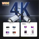 USB C To HDTV Adapter - Type C To HD TV Cord Converter Cable 4K-30Hz Ultra HD Projection Cable For Mobile Phone Laptop Shared Screen