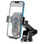 HOCO - HW3 Wise, wireless charging in-car phone holder, 5W / 7.5W / 10W / 15W output, 4.5 – 7 inches mobile phones, automatic clamping, for dashboard - Image 4