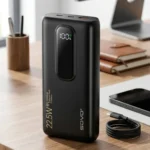SOVO PD-34 is a 20000mAh high-speed power bank with 22.5W output and Quick Charge support, suitable for fast charging smartphones, tablets, and other devices.
