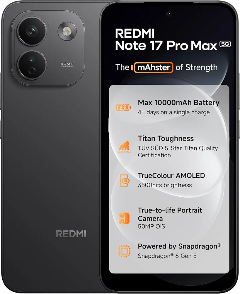 redmi note 17 pro max 5g e-sim 16gb ram 256gb rom 10,000mah battery - Image 3